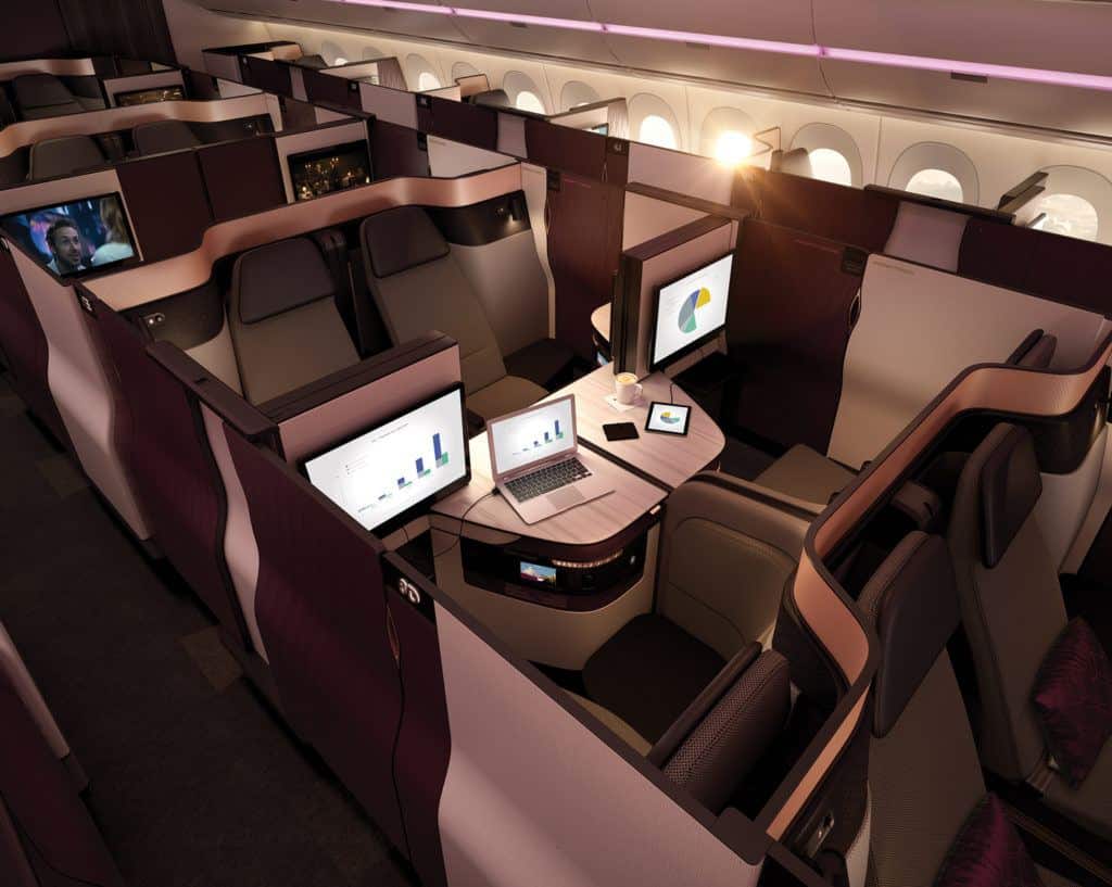 Qatar Airways Qsuite Review Qatar Business Class Doha to Sydney